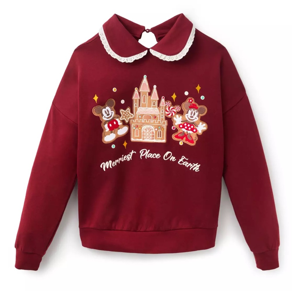 Mickey and Minnie Mouse Gingerbread Top for Women by Her Universe LARGE